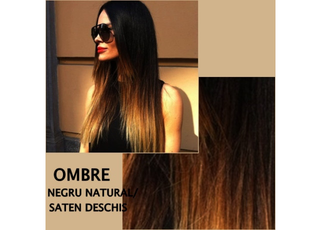 Cheratina OMBRE Negru Natural / Saten Deschis